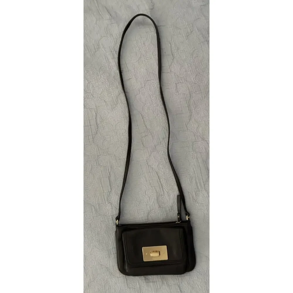 Kate Spade New York Women's Black Gold Latch‎ Crossbody Bag